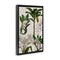 Stupell Industries Vintage Monkey & Plants Framed Floater Canvas Wall Art Design by Vision Studio